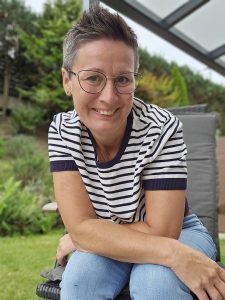 Sandra Liane Braun entspannt in der Pause