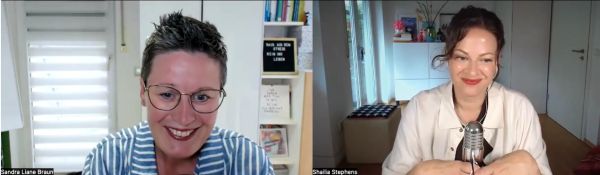 Sandra Liane Braun und Shailia Stephens im "Time for you Podcast"